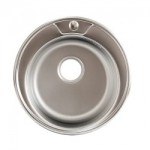 СП КВАДРАТ: Мойка Круглая D490, Premial PL 4949, (490*390*180мм, толщ.0,8мм), Матовая