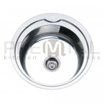 СП КВАДРАТ: Мойка Круглая D510, Premial PL 5151, (510*410*180мм, толщ.0,8мм), Глянец