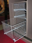 СП КВАДРАТ: Корзина сетчатая белая 500х440х280