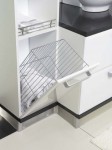 СП КВАДРАТ: Корзина для белья с креплением на дверцу, 450мм Starax S-8014 (ш380*г250*в500)