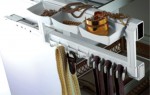 СП КВАДРАТ: Вешалка многофункциональная W-WYSF003-10 белая, с доводчиком, полн.выдв.