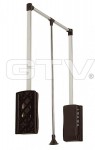 СП КВАДРАТ: Пантограф GTV 600/830мм стальной газовый PG-GA6083-20, черный
