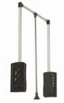 СП КВАДРАТ: Пантограф GTV 830/1150мм стальной газовый PG-GA83115-20, черный