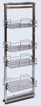 СП КВАДРАТ: Пенал выкатной 4-ярусный M400 345*495*(1200-1500)мм, LS4-400Р/NS