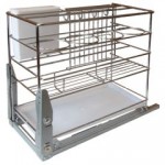 СП КВАДРАТ: Cargo mini 300мм ALBA K6PTJ025Р 240х452х422 с доводчиком нижнее крепление 5889
