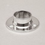 СП КВАДРАТ: Фланец для трубы D25 мм с фиксатором T2810/25, хром Т2810, Wd25/0,03 кг