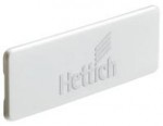 СП КВАДРАТ: 910409500 Заглушка с логотипом Hettich, БЕЛАЯ для InnoTech
