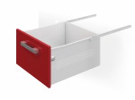 СП КВАДРАТ: Металлобоксы 400x150mm белый max вес до 20кг MB15001W/400