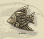 СП КВАДРАТ: Ручка - грибок рыбка FB 041000 Старая бронза (50 шт.) (морская коллекция)