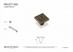СП КВАДРАТ: Ручка - модель FM 077000 Старая бронза (TS) (50 шт)
