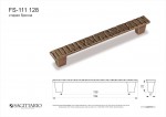 СП КВАДРАТ: Ручка - скоба FS 111128 Старая бронза (TS) (30шт)