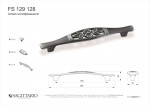 СП КВАДРАТ: Ручка - скоба FS 129128 Олово шлифованное (TS) (30 шт)