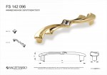 СП КВАДРАТ: Ручка - скоба FS 142096 Иммерсионное золото/кристалл (40 шт)