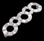 СП КВАДРАТ: RS190CP.4/128 хром полированный ручка
