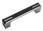 СП КВАДРАТ: RS267CP/BL.4/160 Хром полированный/черный ручка