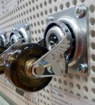 СП КВАДРАТ: Опора колесная с фланцем, D35мм без тормоза, прозрачное KM-A035ММ-00 GTV