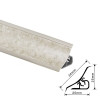 Thermoplast 120 - Плинтус - 2236      Семолина бежевая 18*18*3000 (MRK 120-1231)