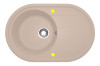 Мойка ОВАЛ Сахара   765*495*200мм   GRANIT