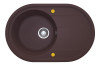 Мойка ОВАЛ Шоколад  765*495*200мм   GRANIT