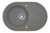 Мойка ОВАЛ Серая 765*495*200мм   GRANIT