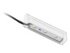 Клипса пласт. для стекл. полки 10мм, 3 диода 0,25W, 12V, 2м провод, Холодный LD-KLPZB-00