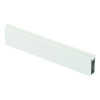 Штанга гардеробная прямоугольная с антискользящей вставкой, БЕЛАЯ WG-RRPS300-10 (продажа 1,5/3м.)