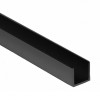 Планка торцевая 6 мм, L=0,6м ЧЕРНАЯ (Для мебельного щита) Крокос