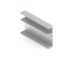 АРИСТО Профиль полки с подсветкой, 2700, серебро   DE0559