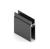 АРИСТО Профиль нижний, 5400, черный   AS0721