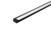 Профиль алюм.для светодиодн.лент 22*6мм, L-3м ЧЕРНЫЙ с матовым экраном, загл. и крепежом LR37-L3-MBL