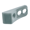 9236460 Направляющий упор для складных дверей, пластик, цвет серый