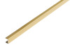 Планка торцевая 6 мм, L=0,6м (Для мебельного щита)  Золото