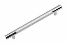 RS055CP/SC.4/128 хром полированный/сатиновый хром ручка (30шт.)