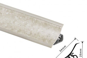 Thermoplast 120 - Плинтус - 2236      Семолина бежевая 18*18*3000 (MRK 120-1231)