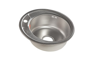 Мойка Круглая D490, Premial PL 4949, (490*390*180мм, толщ.0,8мм), Матовая