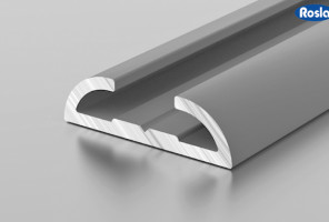 Направляющая для распашной двери серебро L=6000 KD1-04