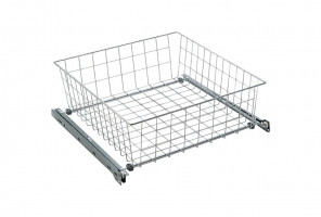 Корзина выкатная сетчатая 435х475х150 серебро SB500/150-SV