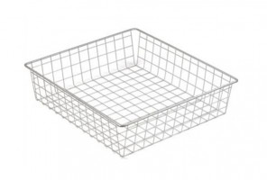 Корзина сетчатая 435х485х160мм серая  Евро 16-1М