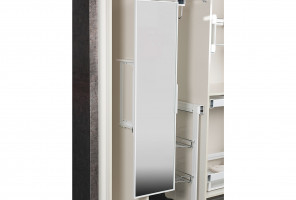 Поворотный механизм для зеркала, 160мм (120х340х1300) S-6612-G серое