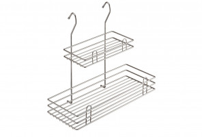 Навеска Двухъярусная "MIX", тип-II (400х185х355мм) хром, LE-510