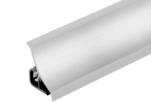 Плинтус 120 вогнутый серебро матовое 18х18х3,0м (MRK120-820)