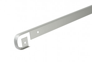 Планка AL-28 R-9мм щелевая/стыковочная  Серебро Крокос