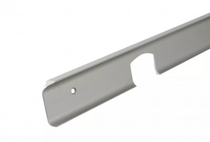 ПЛАНКА AL-38 R-9мм соединит/угловая универс.  Серебро Крокос