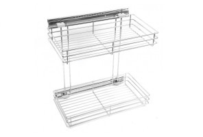 Cargo mini 300мм KR10/1/1/300 без доводчика, боковое крепление ХРОМ БОЯРД