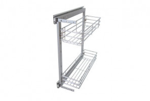 Cargo mini 200мм KR03/1/1/200 без доводчика, боковое крепление ХРОМ БОЯРД