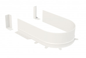 Профиль пласт. для ящика под мойку, белый, L=680 мм