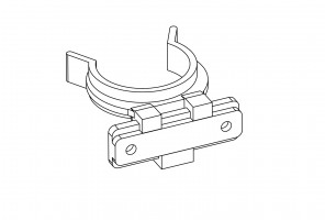 Клипса, планка, белая для ДСП цоколя
