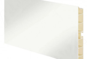 Цоколь пластиковый h100мм, L-4м, белый глянец 10.0418 4м