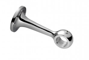 Держатель дистанционный сквозной, R-50 (JK 58), двойная полировка, хром  160138