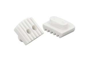 Вкладка для стекла и панелеи белая 6мм, R-47, пластик (JK52) арт.160364